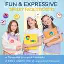 6 x 50pcs 2.12 INCH Smiley Face Stickers for Water Bottles & Laptops  Cute Aesthetic Vinyl Waterproof Decals  Happy Preppy Sticker Pack for Kids, Teens, Girls, Scrapbooking, Journaling & Teacher Rewards