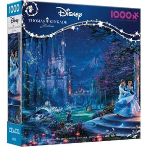 Ceaco - Thomas Kinkade - Disney - Cinderella - Dancing in The Starlight - 1000 Piece Jigsaw Puzzle
