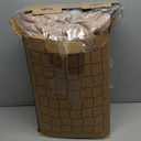 Bedsure Comforter Queen Size 5 Pieces - Queen Size Comforter Set with Fleece Throw Blanket and Decorative Pillow, Lightweiget Bedding Comforter Sets, All Season Bedding Sets, Khaki (02 - Khaki Striped)