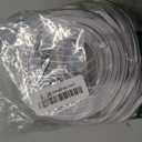 Cat 6 Flat Ethernet Cable 200 FT, UTP 10Gbps High-Speed Cat6 Ethernet Cable, Pure Copper Cat 6 Cable, Long Ethernet Cable for Home or Office Network Wiring, White