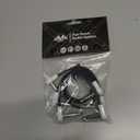 Flat Low Profile Guitar Patch Cable 12 inch 1 foot for Effects Pedals, 1/4 inch Right-Angle, White, 3-Pack New Version