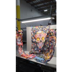 3 Pieces Day of the Dead Porch Sign, Mexican Dia De Los Muertos Party Door Decorations, Day of the Dead Sugar Skull Door Banner for Halloween Home Bathtub Birthday Fiesta Party, 11.8 x 70.9 Inches