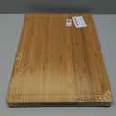 Bamboo Wood Cutting Board for Kitchen, 1" Thick Butcher Block, Cheese Charcuterie Board, with Side Handles and Juice Grooves, 16x11" (Medium, Carbonized)