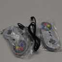 Rii Game Controller, Retro USB Controller for PC Gaming, Super Classic Wired Game Emulator Controller for PC, Raspberry Pi, Windows,Mac,Liunx, Android (Grey, 2 Pack)