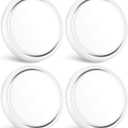 GZV RV Interior Lights, RV Puck Light, Dimmable LED Ceiling Lighting for Camper, DC 12V 4.75 Inch, RV Round Lights for Inside, LED Lights for Travel Trailer Boat 4 Pack (3000K - Warm White)