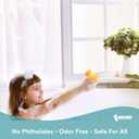 BigFoot Clear Shower Curtain Liner - 72x72 Odorless Plastic with Magnets, Washable Long Bathroom Curtain - Premium PEVA Waterproof Bath Shower Liner, Rust-Proof Bathroom Essentials