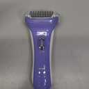 Remington Smooth & Silky Electric Shaver for Women, 4-Blade Smooth Glide Foil Shaver and Bikini Trimmer with Almond Oil Strip, Shave Wet or Dry (Purple)