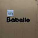 Babelio Baby Gate for Stairs, Kitchen & Doorways, 26-43" W 28" H No Bottom Bar| Easy Installation| One-Handed Operation| Auto-Close| Hardware Mount (Drill Needed) Safety Dog/Pet Gate Indoor (White)