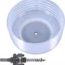 Universal Hole Saw Dust Bowl Large - Semi-Transparent Design, Ideal for Recessed Light Installations