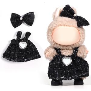 AICase for 17cm Doll Clothes/Outfit, Clothes Set for 17cm Doll,2 Piece Set Premium Luxury Chic Dress Clothing, Girls Stylish Adorable Dolls Clothes Accessories _4