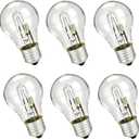 6 x 6-Pack 043168787963 & 78796 Replacement Halogen Light Bulbs, 43W A19 E26 Base, 120V, 60W Equivalent Clear Bulbs for Table Lamps, Ceiling Fixtures & Enclosed Lighting