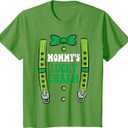 Kids Mr Lucky Charm Suspenders St Patricks Day Boys Kids Toddlers T-Shirt Green Size S