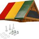 MOFEEZ 52" x 90" Swing Set Replacement Tarp for Play Set Outdoor, 100% PVC Vinyl Coated Marine Grade Fabric, Multi-Color