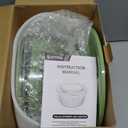 SUSTEAS Salad Spinner Large, Vegetables Wash Bowl, Fruits & Herb Lettuce Dryer with 5 Blade Slicer Egg Yolk Strainer Shredder for Efficient Salad Preparation and Food Washing, 4.25Qt