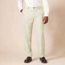 Amazon Essentials Men's Classic-Fit Expandable-Waist Flat-Front Dress Pant (Beige, L)