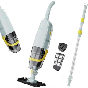 Cordless Handheld Pool Vacuum, Rechargeable Pool Cleaner with Dual-Phase Debris Capture, 30W Powerful Suction, 60-Min Runtime, Ideal for Above Ground Pools, Spas, Hot Tubs, Gold