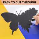 HTVRONT Black Permanent Vinyl, 12" x 40 FT Black Adhesive Vinyl Roll for All Cutting Machine, Silhouette, Cameo Cutters, Signs, Scrapbooking, Craft, Die Cutters
