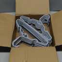 40pcs Grey Baby Nursery Closet Hangers,Non-Slip Laundry Infant Pant Hanger for Newborn Clothes,Stackable Hangers,Save Space Ultra-Thin Child Coat Hanger for Girl Boy Toddler Kids