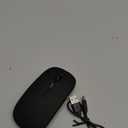 Wireless Bluetooth Mouse Rechargeable Laptop Mice with LED Use Portable(BT5.2 and USB 2.4G) Dual Mode Connection Silent Slim Computer Mouse for Laptop/iPad Tablet/Apple MacBook/PC (Black)