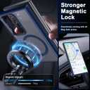 Magnetic for Galaxy S23 Case,[Compatible with Magnetic],[10 FT Military Grade Drop Protection] Slim Protective Translucent Matte,TPU+PC Luxury Protective Phone Case Blue 16-s23-02