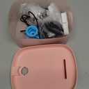 Cat Water Fountain, 84OZ/2.5L Cat Fountain, Super Silent Pet Water Fountain, Activated Carbon Filter, Translucent Pet Water Dispenser Suitable for Multiple Pets Family (Pink)