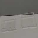 Rubtlamp 2 Pack Napkin Holder, Clear Acrylic Napkin Holder, 5.5x5.5x2.6 Inch Square Cocktail napkin holder, Plastic Napkins holder Great for Table Bathroom,Kitchen, Dinners for Mothers Day (0.12" Thickness)