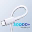 3 x USB to USB C Cable (3.3ft 2Pack), White Type C Charger Cord USB A to USB C Fast Charging Cable for Fire HD 10 8, Samsung Galaxy S25/S24/S23, iPad Pro/Air, iPhone 17 16 Pro