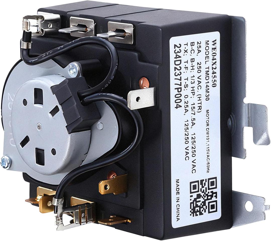 WE04X24550 234D2377P004 Dryer Timer Replacement for GE Dryer Parts GTD42EASJ2WW GTD42GASJ2WW GTX42EASJ2WW GTD42EASJ1WW GTD42EASJ0WW GTD48GASW0WB GTD42GASJ3WW GTX42GASJ0WW GTD42GASJ0WW GTX42GASJ2WW