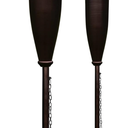 Evergreen 2 Pack Of Ready To Assemble Metal Torches Black