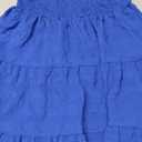 SKAYS Womens Cami Mini Dress Smock Casual A Line Swing Sundress Summer Sleeveless Solid Ruffle Hem Short Dresses M