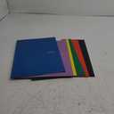 Five Star 4-Pocket Folder, 6 Pack, Paper Folder, Fits 3-Ring Binders, Holds 8-1/2" x 11" Paper, Assorted Colors (38056) (Black, Blue, Red, Green, Purple, Yellow)