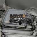 32 Panels Small Animal Playpen, 48" x 32" x 24" Transparent Playpen with Waterproof Mat,Plastic Enclosure,Puppy Play Pen for Chicken,Pet Fence for Guinea Pigs,Bunny,Ferrets,Hamsters,Hedgehogs Indoor