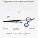 Hair Cutting Scissors, ULG Professional Hair Scissors 5.5 inch Right-Hand Razor Edge Barber Shears Salon Hair Cutting Shears Made of Japanese Stainless Steel, Hand Sharpened Blue