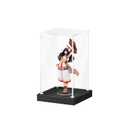JUJOMAT Acrylic Display Case for Collectibles, Clear Box 14x14x15 in, Black