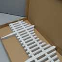 CHICIEVE Garden Fence Border for Decorative Fence Landscape Edging Plastic Flower Grass Lawn Bed Fencing Border,4 Pcs 24x13 inch (White)