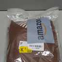 Color Block Sweater Dress for Women Mini - Long Sleeve, Mock Neck, Short Knit Dresses, Casual Fall Dresses (X-Large, Brown)