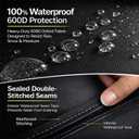 Lime Grill Cover - 58 Inch Heavy Duty BBQ Grill Cover for Outdoor Grill, Waterproof, UV, Fade & Tear Resistant, Gas Grill Cover for Weber Charbroil Genesis Nexgrill and More