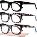 CCVOO Stylish Reading Glasses for Women, Eyeglasses, Blue Light Readers for Women, Computer Eye Glasses, Cheaters +2.75