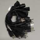 POWGRN 1 FT 12 Pack Indoor Extension Cord 16 Gauge, Short Power Cable