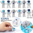Golray 134pcs Space Party Favors with Box Stress Balls Erasers Luminous Tattoos Stamps Necklaces Bracelets, Outer Space Birthday Decorations Gift Goodie Bag Stuffers Astronaut Toys for Kids Boys Girls