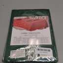 Rectangle Fancy Metallic Sparkling Snowflake Christmas Fabric Table Cloth red Hunter Gold Navy White Silver No-Iron Soil Resistant Woven Holiday Table Cover(Hunter Gold/60x104Inch)