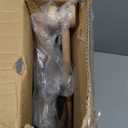 HollyHOME Stick Horse Plush Handcrafted Hobby Horse on a Stick with Wood Wheels Real Pony Neighing and Galloping Sounds for Kids Toddlers Black 36 Inches(AA Batteries Required)