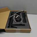 Matte Black Bathroom Vessel Faucet,Round Black Faucet for Vessel Sink,Black Stainless Steel Vessel Sink Faucets,Single Handle Lavatory Vanity Faucets with Drain & Water Hoses