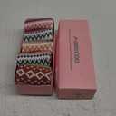 MORECOO Stocking Stuffers - Christmas Gifts for Women - Socks for Women - Thick Wool Soft Warm Cozy High Womens Socks (5-9, A-multi Color 4)