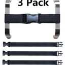 Multi-Functional Magic Buckle, Baby Safety Lock for The Door, Two-Door Refrigerator, Oven and Children's Safety Fence, Etc., or for The Fixed Baby Luggage (3 Pack Black)