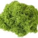 Green Fake Moss,Plastic Artificial Moss,Realistic Looking Faux,Preserved for Plants,Decor,for Fairy Garden Filler Table Wedding Christmas Crafts Party Artificial Plants (50g)