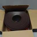 FONUNO Vinyl Wall Base Baseboard Molding Trim 4" Flexible Self Adhesive Rubber Wall Base Moulding Trim Peel and Stick Design, 4 Inch x 40 Feet, Black Walnut Wood Grain