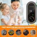 Under Sink Instant Hot Water Heater,2.5 Gallon Mini Tank Water Heaters with LED Display,1500W 120V Small Water Heater 1/2" NPT for RV,Kitchen, Compact Design with T&P Valve,3-Way Fitting Valve
