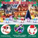 Jetec 50 Pcs Mini Christmas Figurines to Hide Miniature Gnomes Tiny Figurines Ornaments for Christmas Home Table Decorations