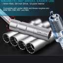 14mm Swivel Spark Plug Socket 3/8" Drive Enhanced Magnetic 12 Point 9/16" Thin Wall Socket Spark Plug Removal Tool Cr-v Steel